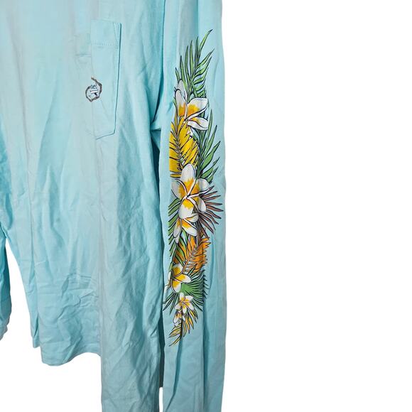 Vineyard Vines Mens Tropical Surf Pocket Tee LS Beach Preppy Coastal Size Small - Picture 4 of 7